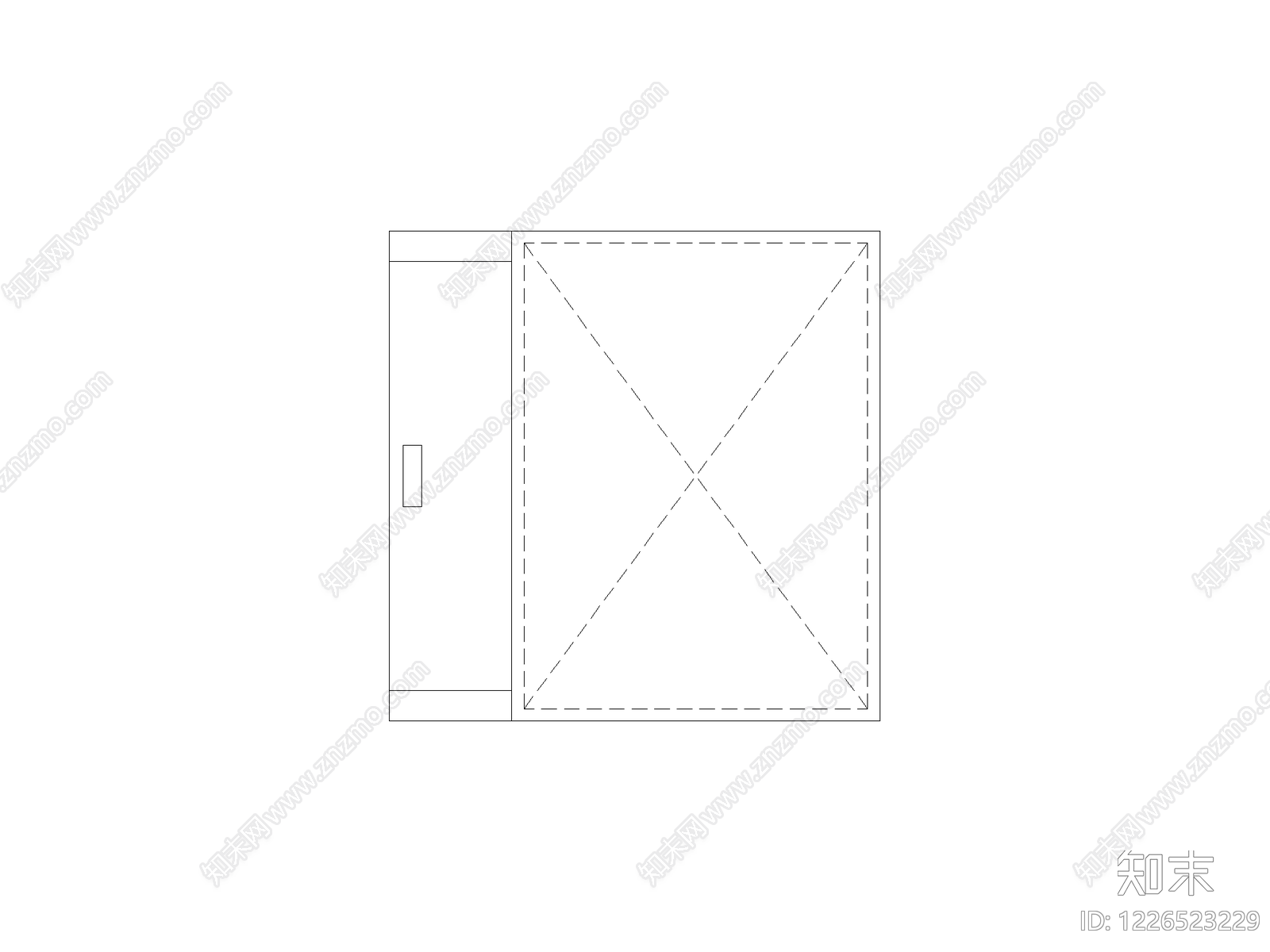 餐饮空间设计模块cad施工图下载【ID:1226523229】