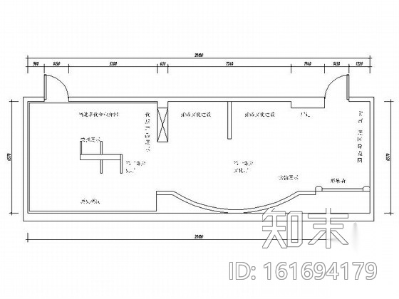 [河南]产品质量行政部门现代文化展厅室内装修施工图（含...cad施工图下载【ID:161694179】