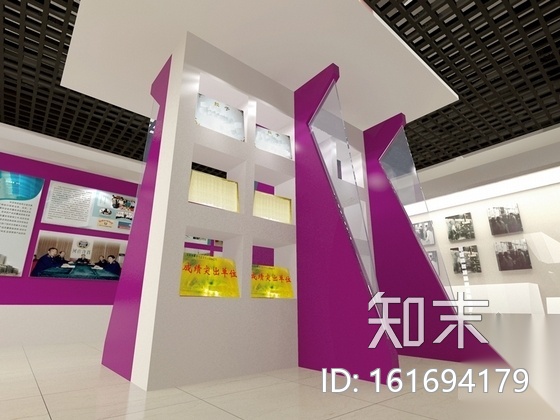 [河南]产品质量行政部门现代文化展厅室内装修施工图（含...cad施工图下载【ID:161694179】