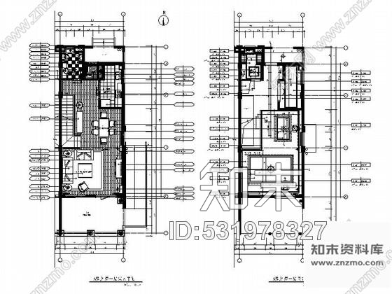 施工图福建五星级酒店客房区简约现代风格三层小别墅装修室内设计施工图含效果cad施工图下载【ID:531978327】