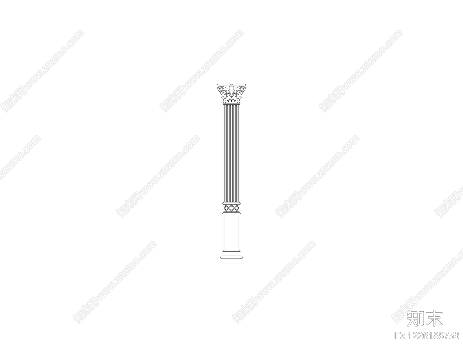 雕塑装饰构件CAD图纸