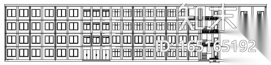 [西北某科技大学]某五层教学楼建筑施工图（房屋建筑学课...施工图下载【ID:165165192】