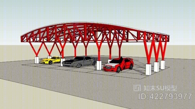 洗车SU模型下载【ID:422793977】