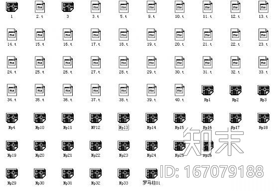 欧式构件图库施工图下载【ID:167079188】