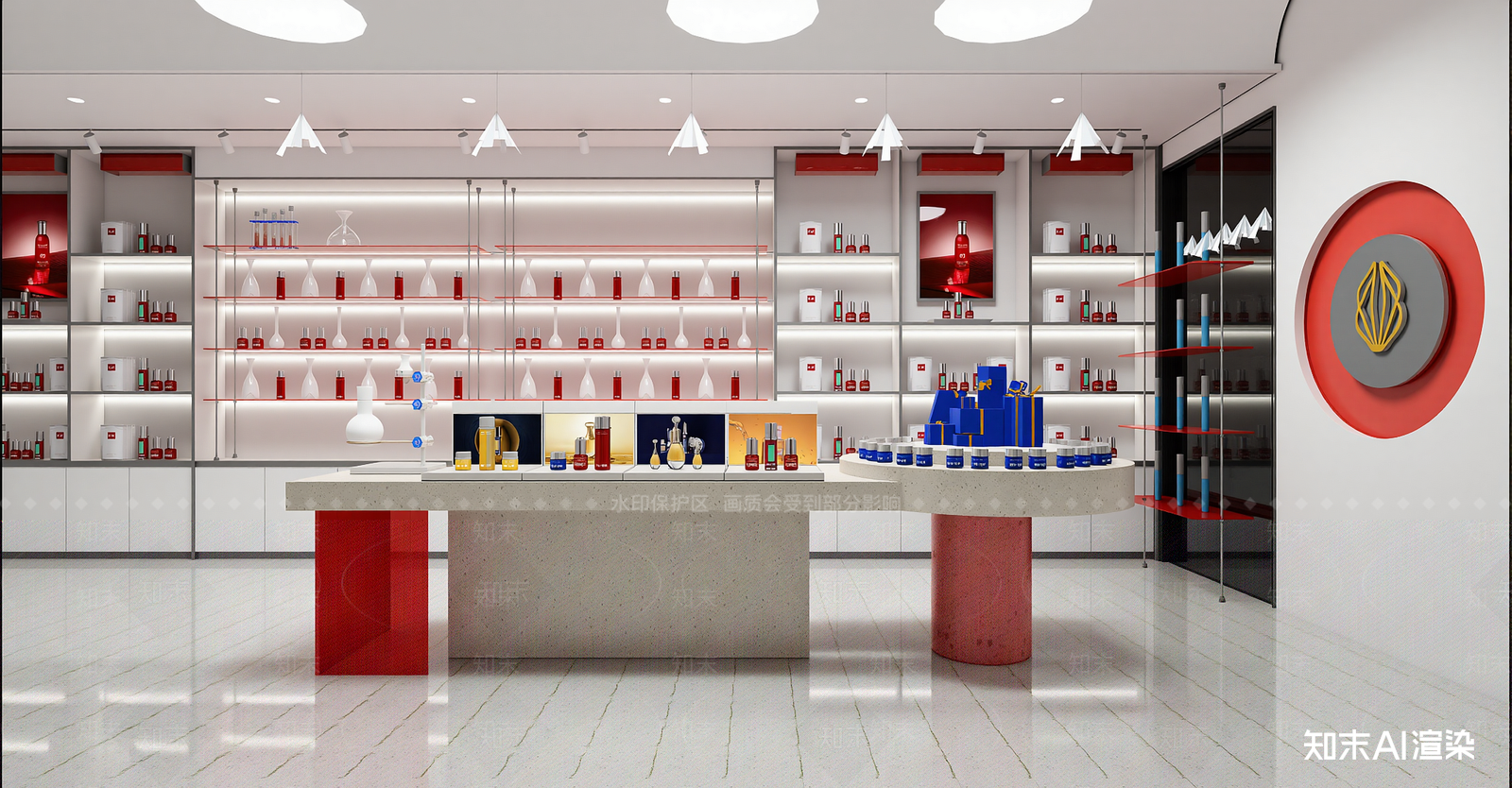 现代美妆店SU模型下载【ID:1216005825】