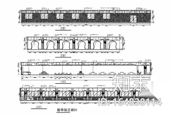 [福建]重点实验小学图书馆室内装修图（含实景图）施工图下载【ID:164838114】