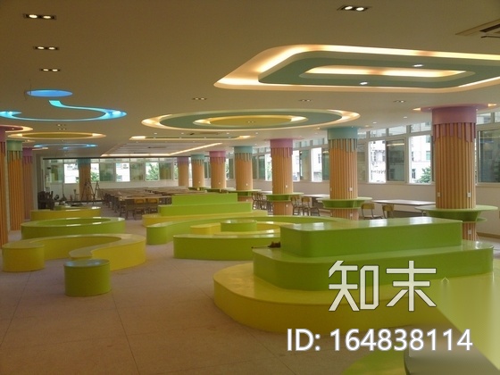 [福建]重点实验小学图书馆室内装修图（含实景图）施工图下载【ID:164838114】