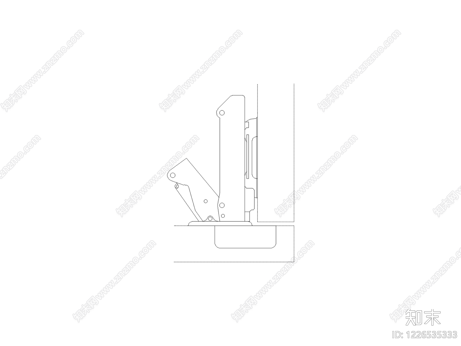 酒店简约沙发三视图图块cad施工图下载【ID:1226535333】