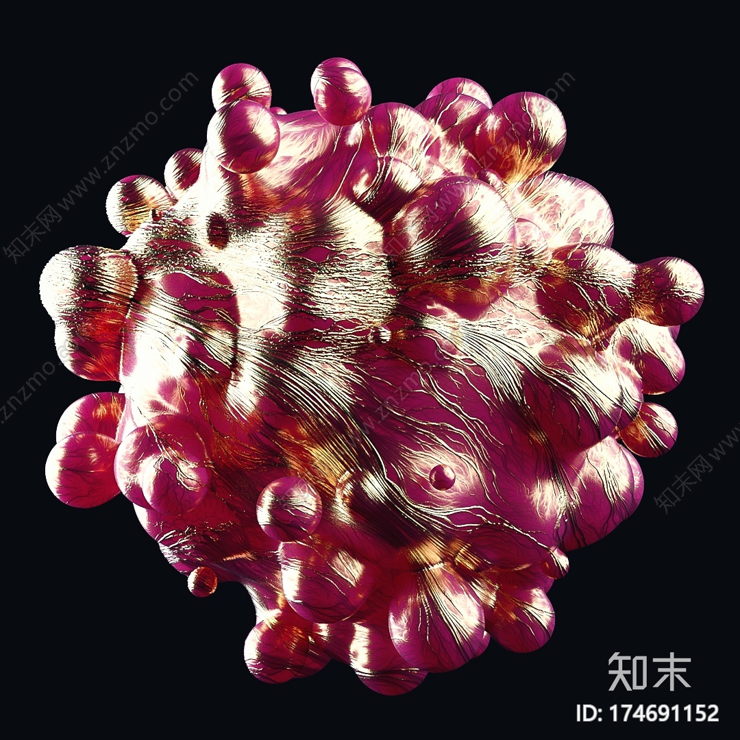 变异的火龙果1C4D动画工程文件分享CG模型下载【ID:174691152】