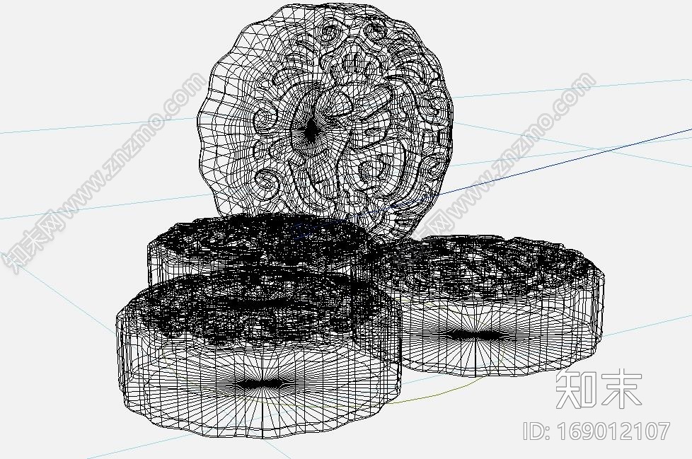 福字中秋月饼CG模型下载【ID:169012107】