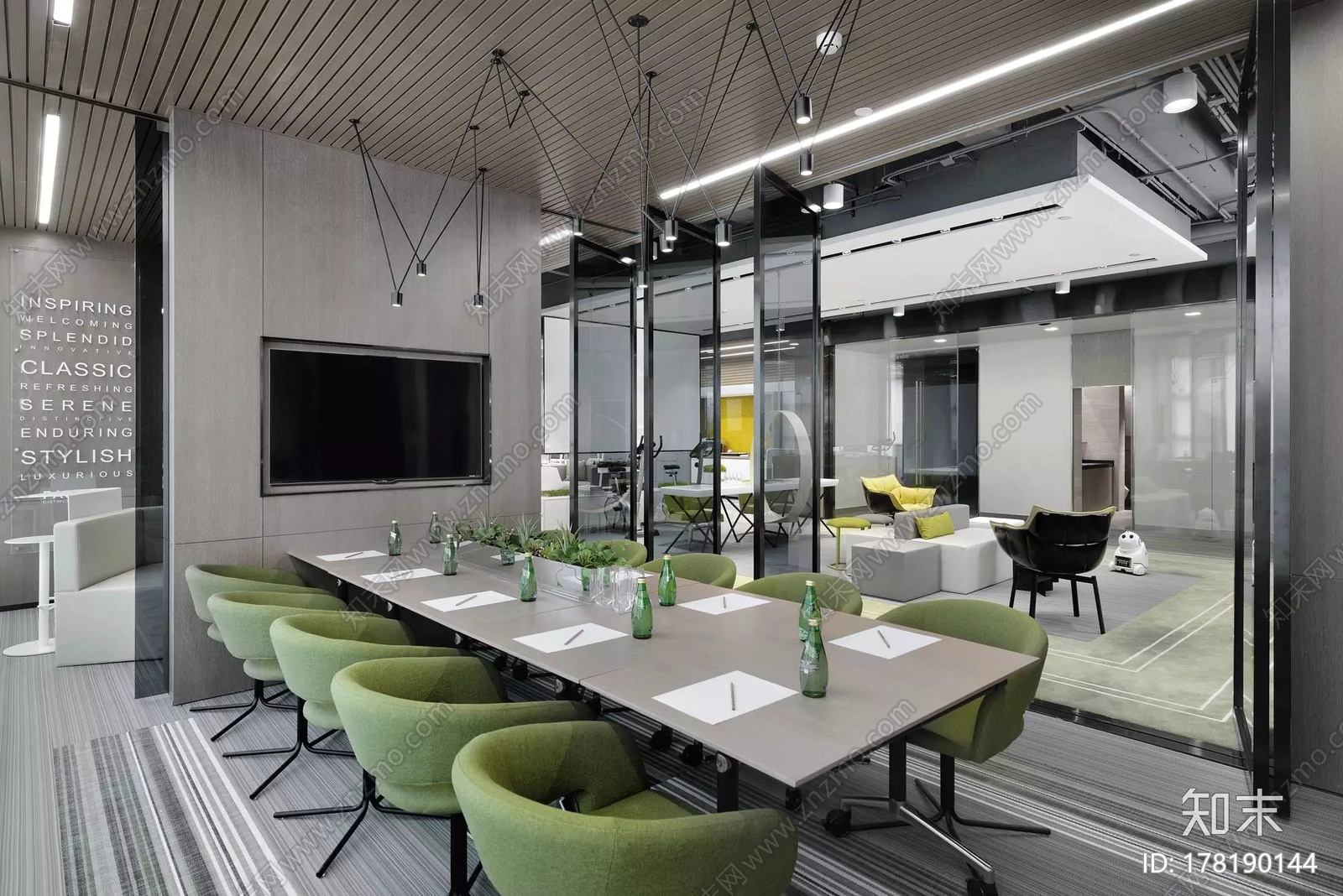 上海置汇旭辉广场办公间|CAD施工图+效果图+官方摄影施工图下载【ID:178190144】