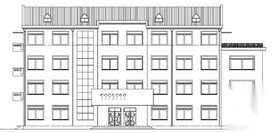 某四层铁路站调楼建筑方案图cad施工图下载【ID:165756138】