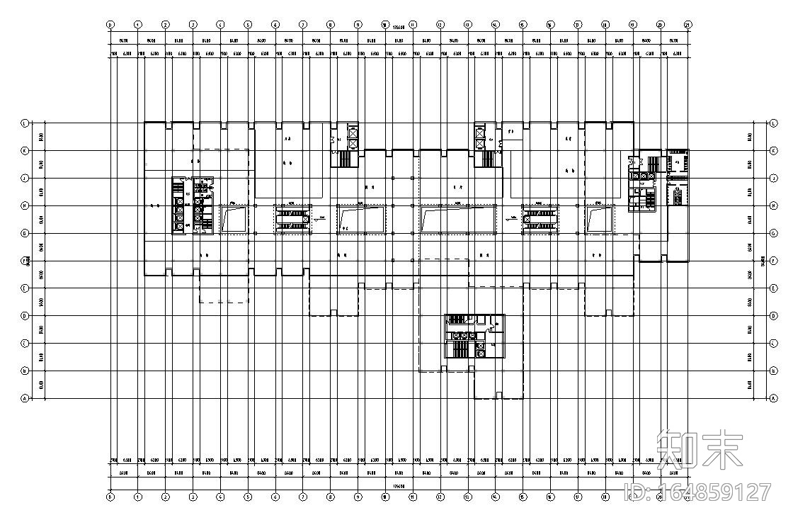 [浙江]宁波嘉和中心商住楼施工图cad施工图下载【ID:164859127】