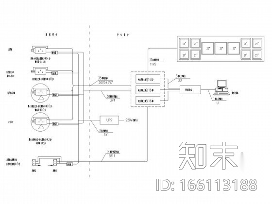 小区智能化系统节点大样及系统图cad施工图下载【ID:166113188】