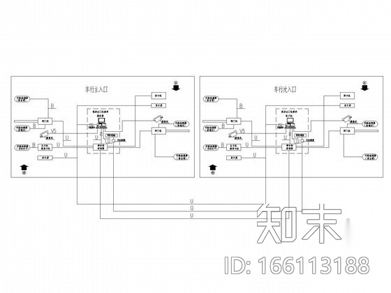 小区智能化系统节点大样及系统图cad施工图下载【ID:166113188】