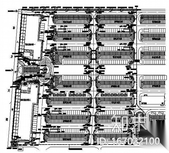 某钢材贸易商城景观全套图纸cad施工图下载【ID:167022100】