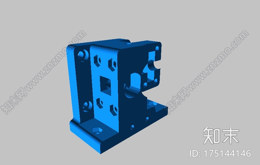 MK7型超结实3D打印机挤出器3d打印模型下载【ID:175144146】