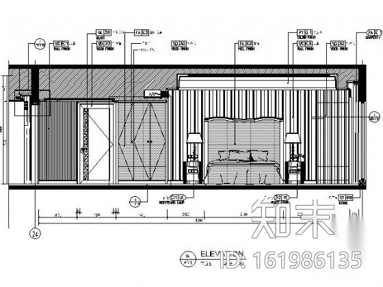 五星假日酒店残疾人房施工图（含效果）cad施工图下载【ID:161986135】