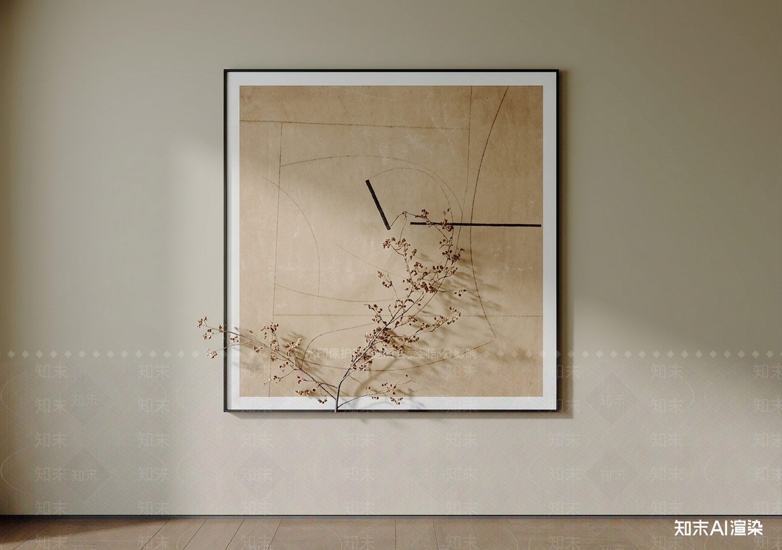 设计感挂画挂画SU模型下载【ID:1227434980】
