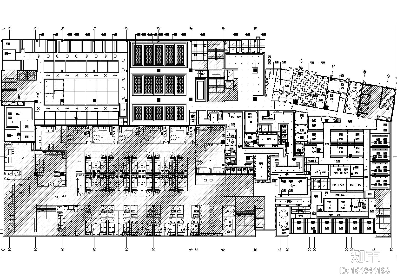 [广东]肇庆金凤凰SPA水疗会所施工图_效果图cad施工图下载【ID:164844198】