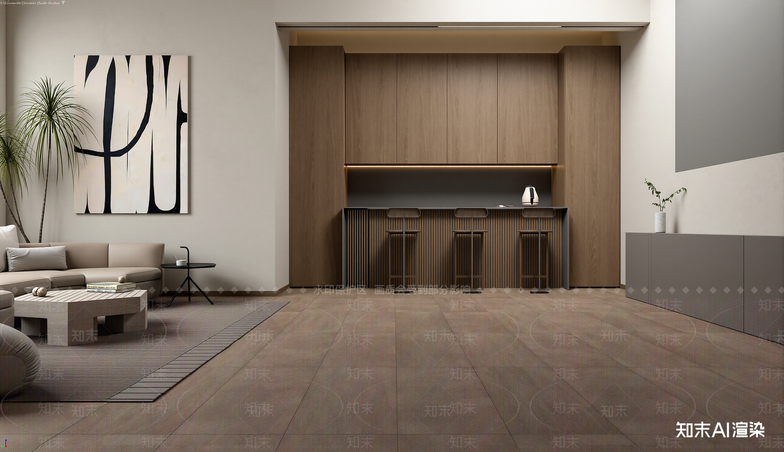现代客餐厅3D模型下载【ID:1222020240】