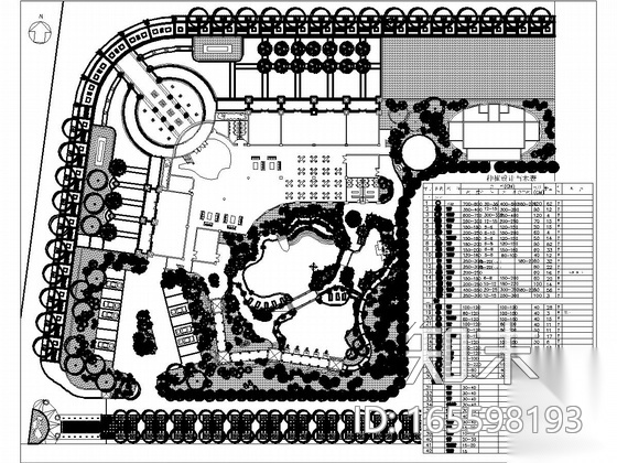 会所景观施工图集cad施工图下载【ID:165598193】