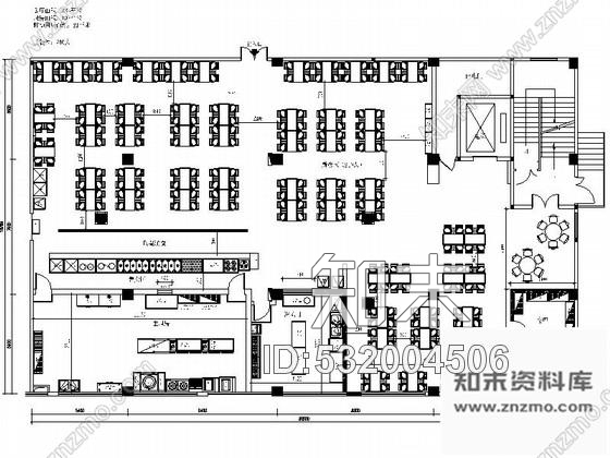 施工图连锁现代简约快餐店室内装修施工图cad施工图下载【ID:532004506】