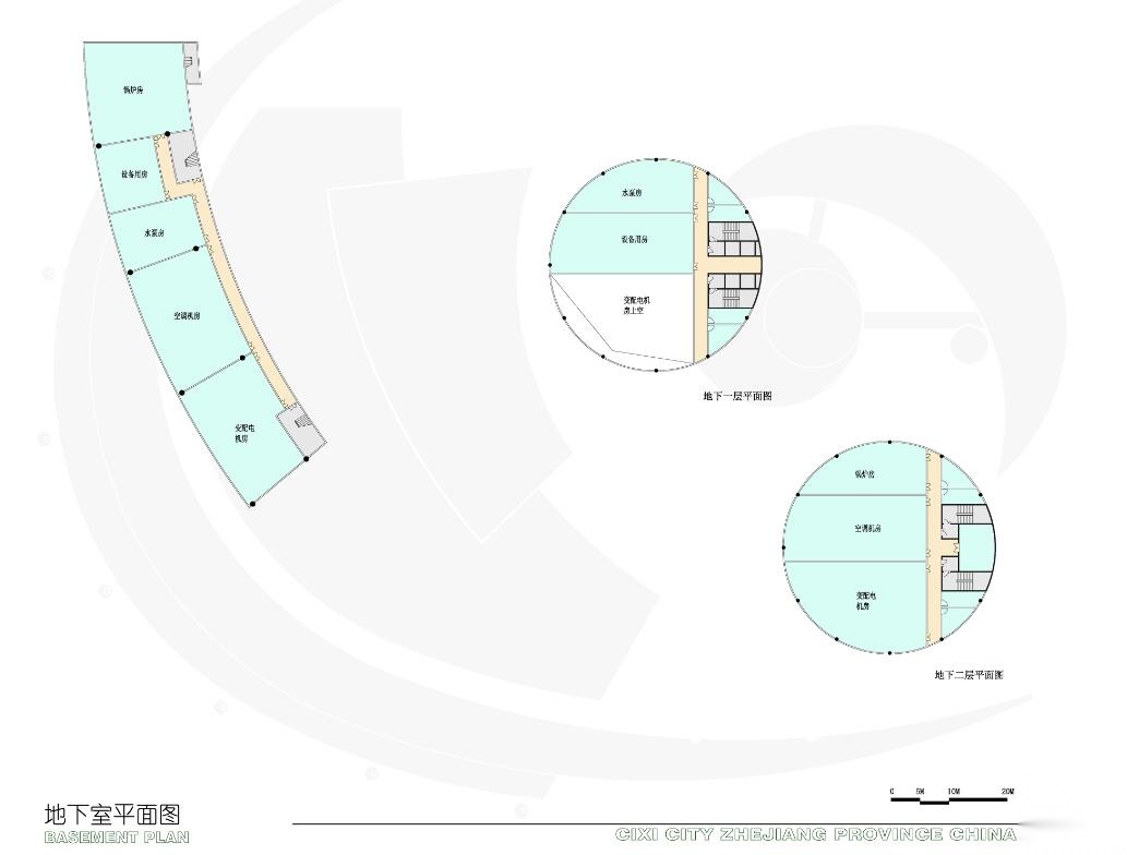 [浙江]宁波现代科技展览会议中心建筑方案图cad施工图下载【ID:164860171】