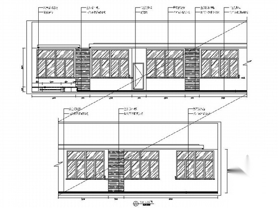 [安徽]简洁综合办公楼大会议室装修施工图cad施工图下载【ID:160705157】