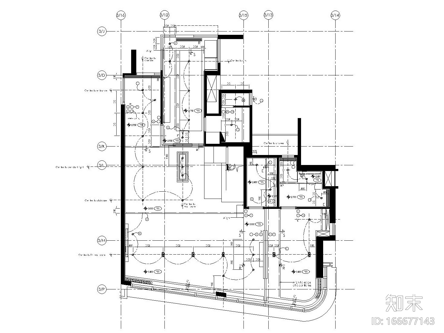 [香港]现代轻奢风格复式楼层装修全套施工图（附效果图）cad施工图下载【ID:166677143】