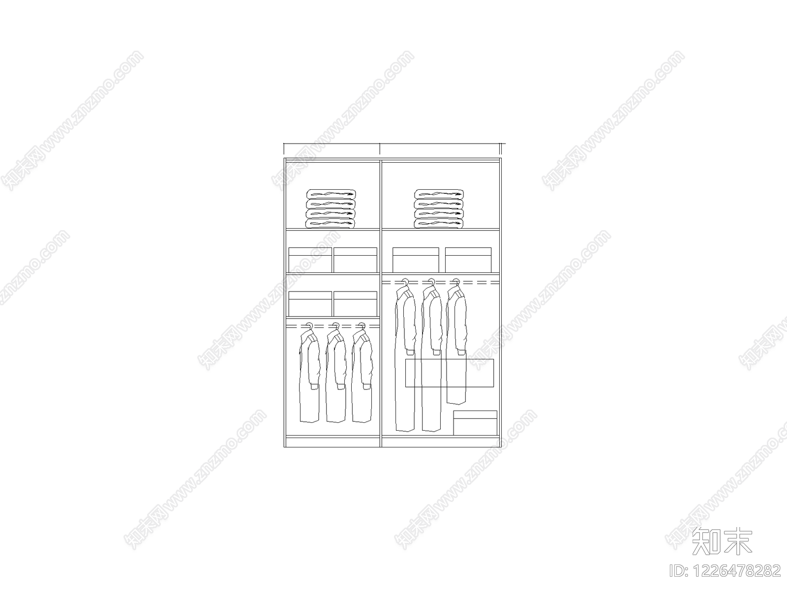 柜子cad施工图下载【ID:1226478282】