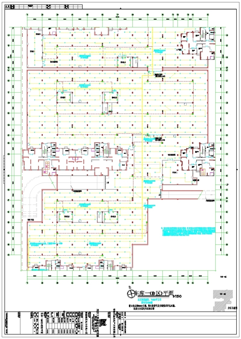 地下车库一消防CAD图纸cad施工图下载【ID:149632153】