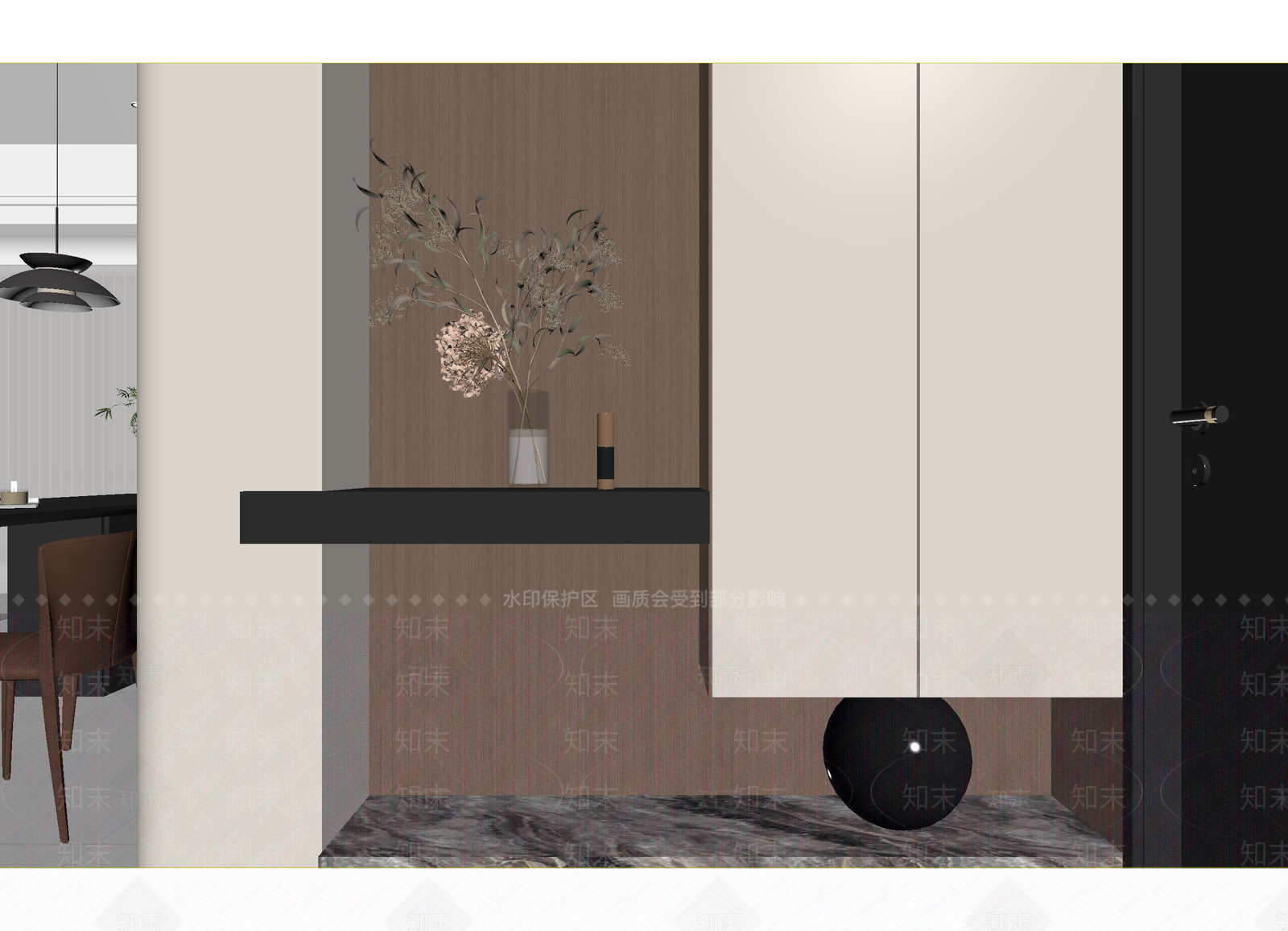 现代玄关3D模型下载【ID:1215187829】