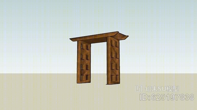 花园拱门SU模型下载【ID:625197838】