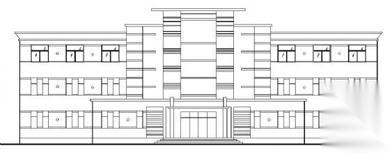 某三层办公楼建筑方案图cad施工图下载【ID:151433134】