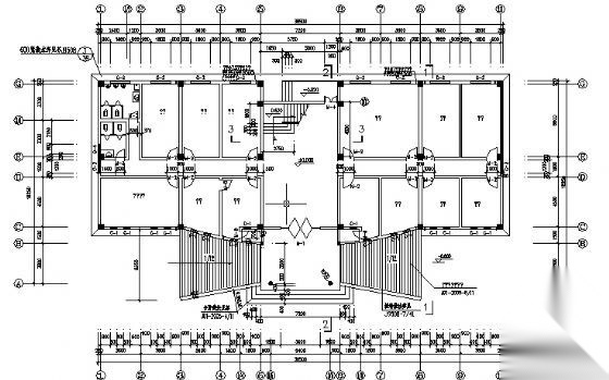 某三层办公楼建筑方案图cad施工图下载【ID:151433134】