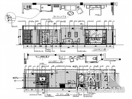 [四川]夏日豪华五星级度假酒店客房施工图（含效果）cad施工图下载【ID:161953128】