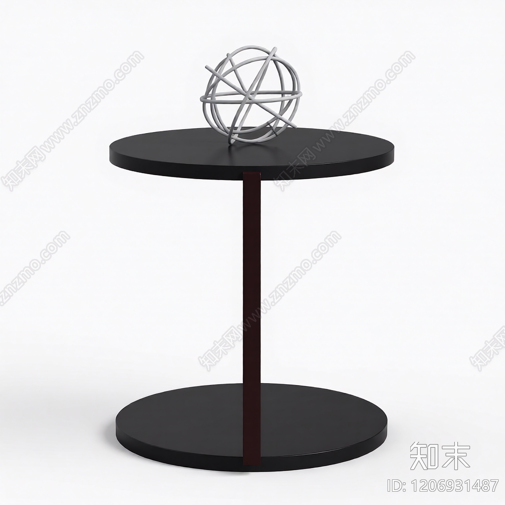 金属球装饰台3D模型下载【ID:1206931487】
