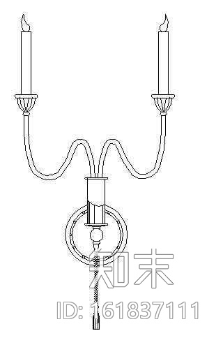壁灯图块1施工图下载【ID:161837111】