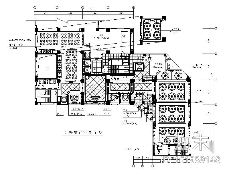 [广东]某酒店装修施工图cad施工图下载【ID:161989148】