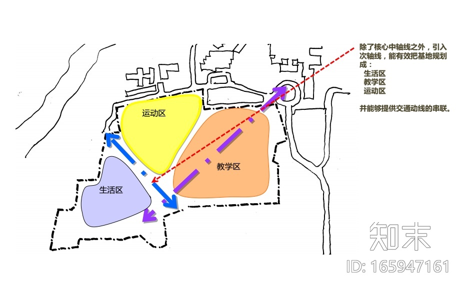 河南中学建筑设计方案文本cad施工图下载【ID:165947161】