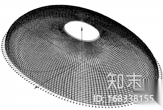 国家大剧院外部钢结构壳体结构图（中英文）施工图下载【ID:168338155】