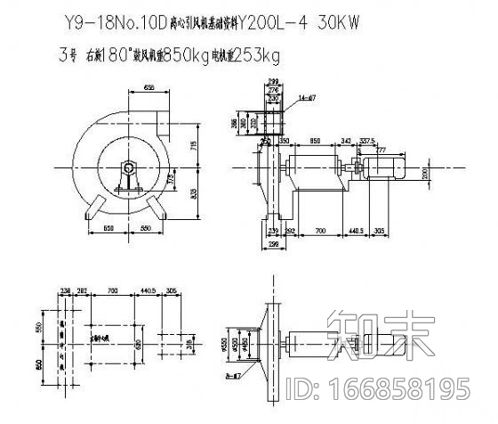 风机CAD图汇总cad施工图下载【ID:166858195】