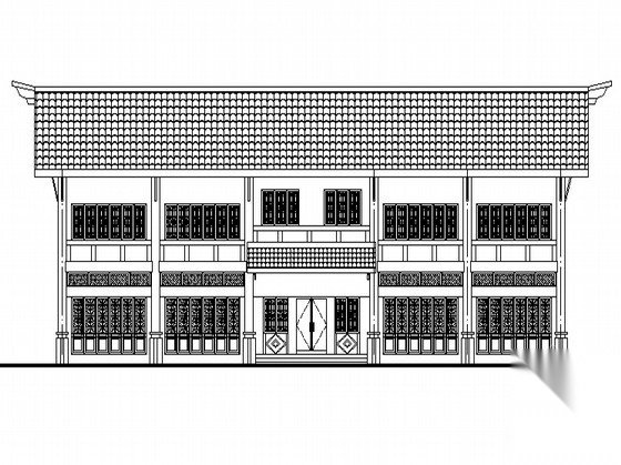 某农家乐建筑设计方案（原创）施工图下载【ID:165755114】