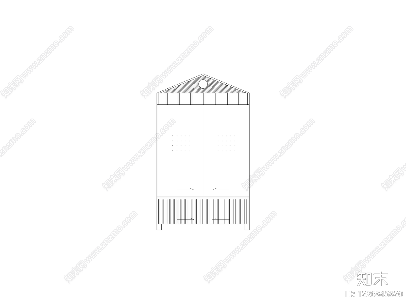 现代柜子CAD图纸