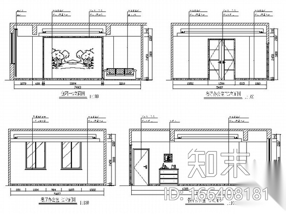 [浙江]综合性开发区现代风格办公室CAD室内装修施工图cad施工图下载【ID:166408181】