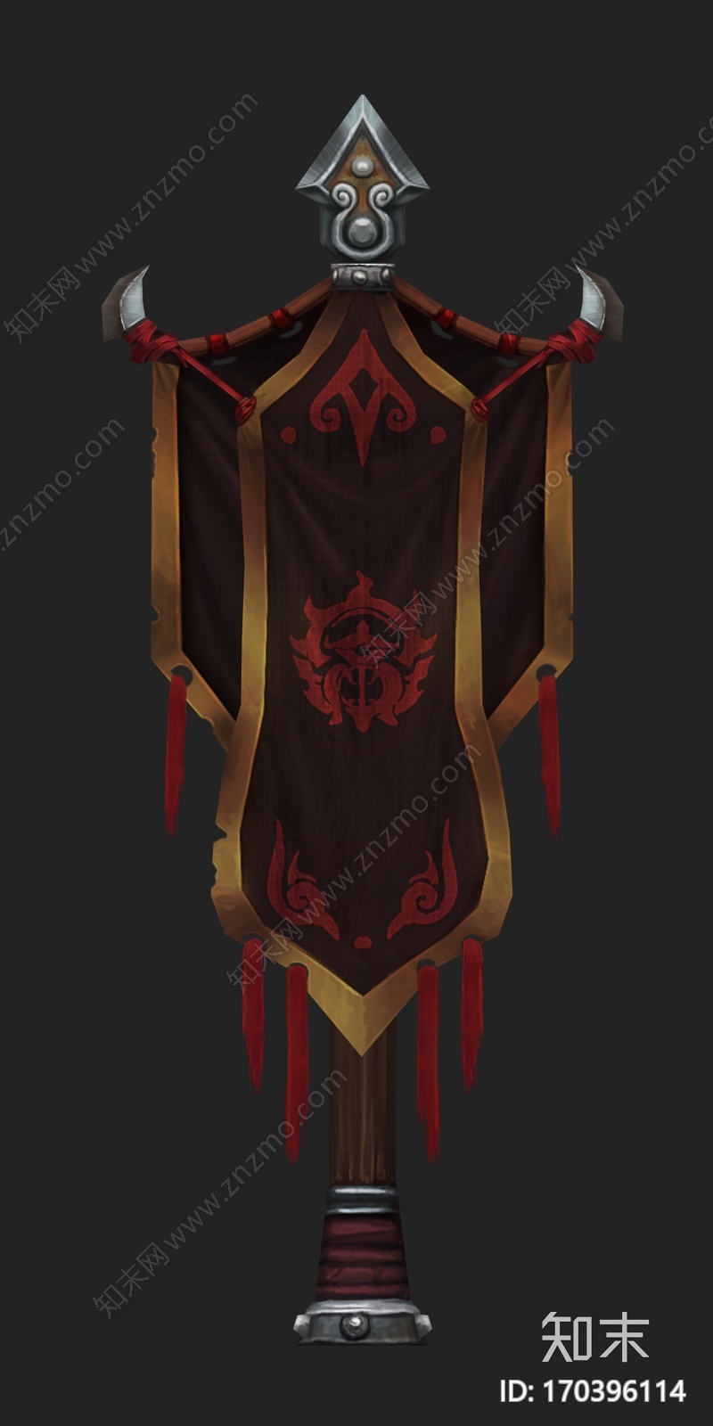 游戏模型旗子CG模型下载【ID:170396114】