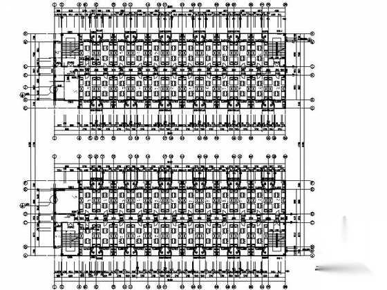 [贵州]中式风格中学校园建筑施工图（含教学楼、图书馆...cad施工图下载【ID:166432153】