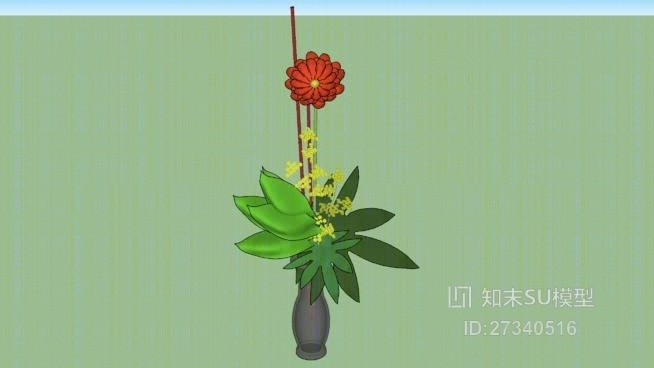 红星花卉SU模型下载【ID:27340516】