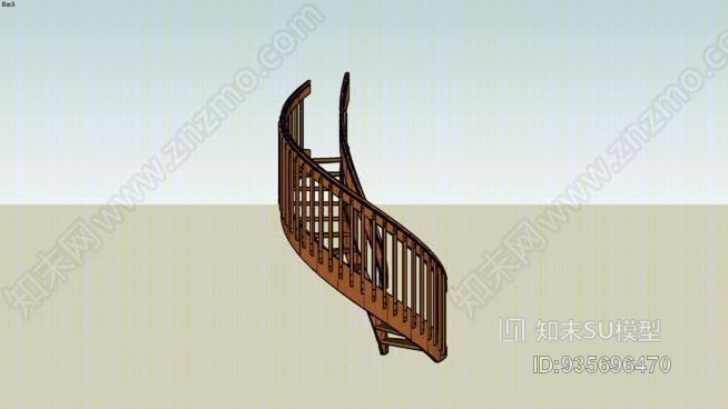 约克6）-8）直径，开口立管，带指槽的方形栏杆SU模型下载【ID:935696470】